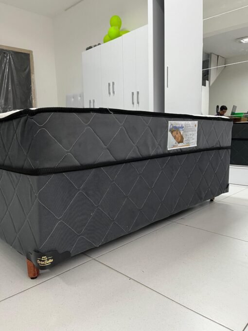 Cama Box Casal Conjugado Lux 138x188x61 Molas Bonnel - Ortobello - Imagem 5