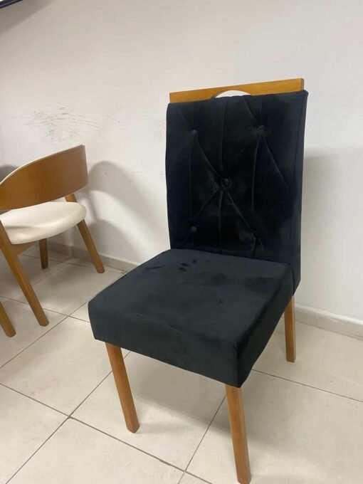Kit 2 Cadeiras Yasmim Veludo Preto – KM DECOR - Imagem 4