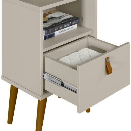 Mesa de Cabeceira Búzios Off White – LINEA BRASIL - Imagem 2