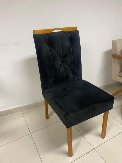 Kit 2 Cadeiras Yasmim Veludo Preto – KM DECOR - Imagem 3