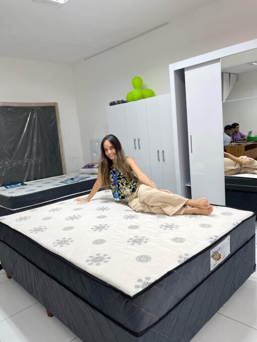 Cama Box Casal Conjugado Lux 138x188x61 Molas Bonnel - Ortobello - Imagem 4