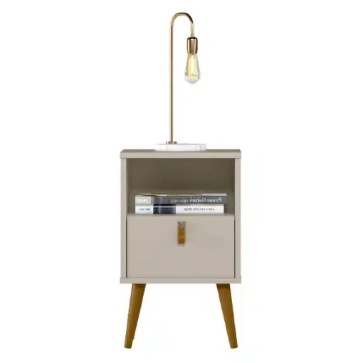 Mesa de Cabeceira Búzios Off White – LINEA BRASIL - Imagem 4