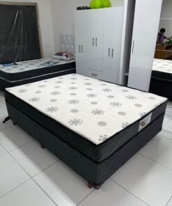 Cama Box Casal Conjugado Lux 138x188x61 Molas Bonnel - Ortobello