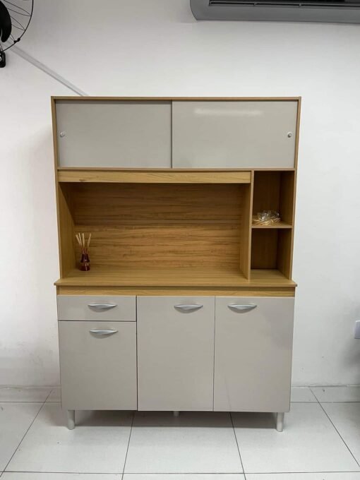 Kit Cozinha Duda 1,20 Damasco/Off White – POQUEMA - Imagem 2