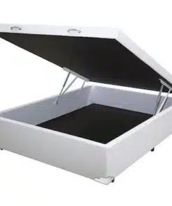 Base Box Casal Baú Corino Branco – BIOSTAR