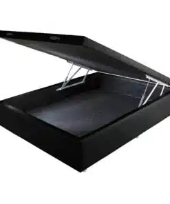 Base Box Casal Baú Corino Preto – BIOSTAR