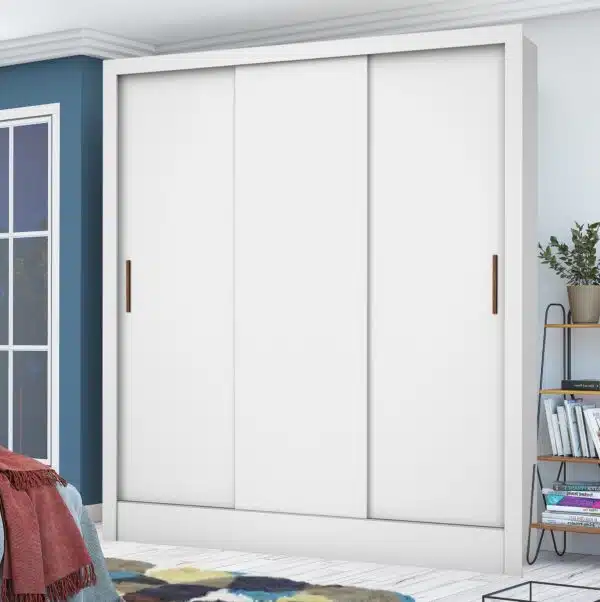 Guarda-Roupa 3 Portas Dubai (Sem espelho) 1,79m Branco