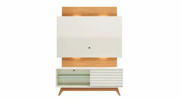 Home até 55″ Unicke TB151L Off White/Freijó – DALLA COSTA - Image 3