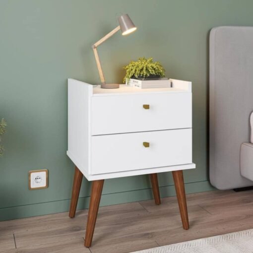 Mesa de Cabeceira Aroma Branco – FIORELLO