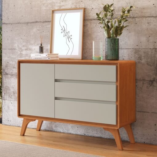 Buffet Sinus 1,20 m Naturale/Off White
