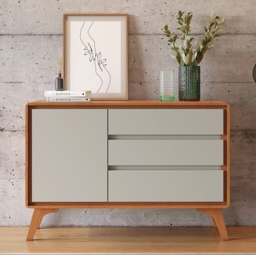 Buffet Sinus 1,20 m Naturale/Off White - Imagem 2