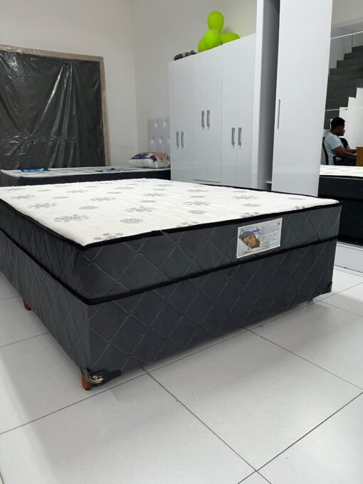 Cama Box Casal Conjugado Lux 138x188x61 Molas Bonnel - Ortobello - Imagem 6