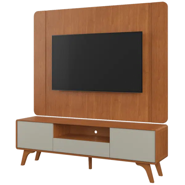 Painel + Rack até 58″ Sinus Naturale/Off White – MAVAULAR - Image 5