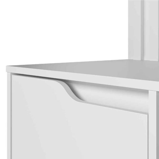 Escrivaninha com Painel Doble Branco Fosco - Imagem 4