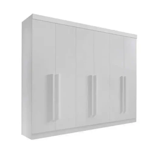 Roupeiro Casal Da Vinci Plus Branco 6 Portas 6 Gavetas 100% MDF Larg. 2.75m - D Doro - Imagem 2