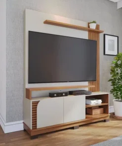 Home Jurerê Off/Freijó Para TV até 65 Polegadas Larg. 1.50m - Colibri