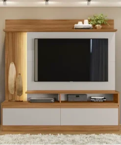 Home NT 1295 com Detalhe Ripado Freijó-Off Larg. 1.83m - Notável
