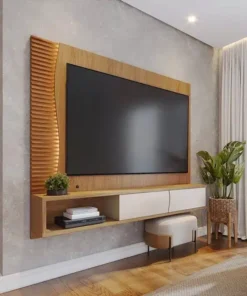 Home Suspenso Egeu Freijó/Off Para TV até 65 Polegadas Larg. 1.79m - Colibri