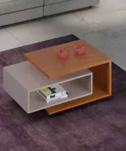 Mesa de Centro Diva Candian Cinamomo/Off Larg. 0.88m - JCM