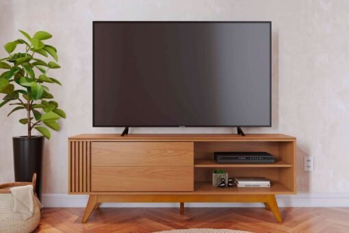 Rack Bancada Otawa Freijó Para TV até 65 Polegadas Larg. 1.60m – Colibri