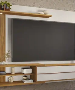 Painel NT 1355 Ripado TV até 65 Polegadas Larg. 1.82m Off/Freijó Notável