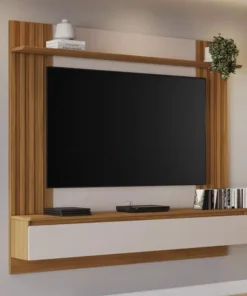 Painel NT Off/Freijó C/Detalhe Ripado Para TV até 65 Polegadas Larg. 1.60m - Notável
