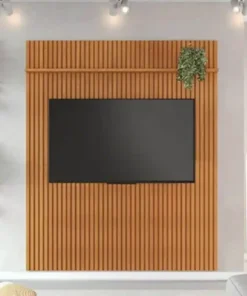 Painel Riso Cinamomo Ripado S/Nicho TV até 75 Polegadas Larg. 2.07m - JCM
