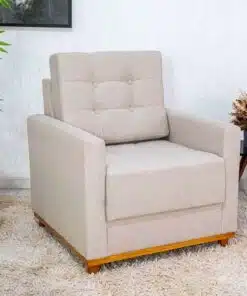 Poltrona Áustria Linho Bege