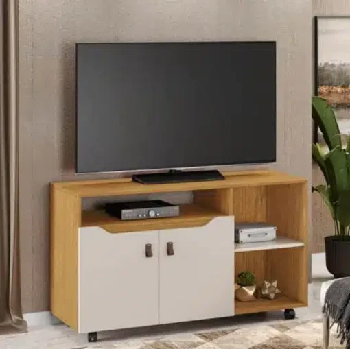 Rack Seleto Cinamomo/Off TV até 49 Polegadas Larg. 1.21m