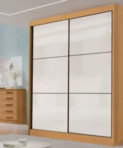 Roupeiro Santorini Cinamomo/Off 2 Portas Larg. 1.85m 100% MDF - D Doro