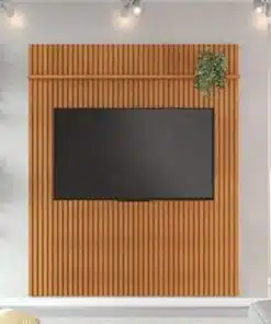 Painel Riso Cinamomo Ripado S/Nicho TV até 75 Polegadas Larg. 2.07m - JCM