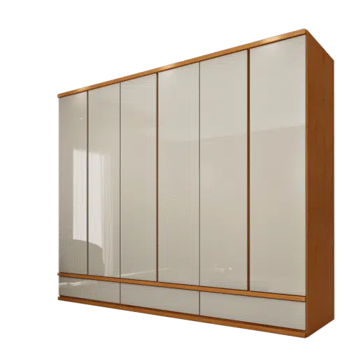 Guarda-Roupa 6 Portas Esparta/Lacônia 2,70 m Cinamono/Off White - TCIL - Imagem 8