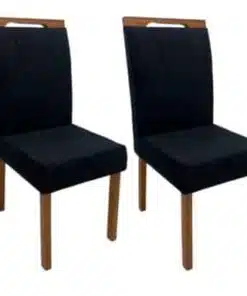 Conjunto Cadeiras Isa 2 unidades - Cinamomo/Preto