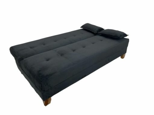 Sofá Cama Arpoador 1.85m - Preto Veludão - Imagem 2