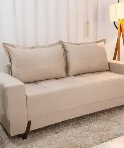 Sofá 3 lugares 8100 2.00m Linho Bege 24