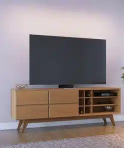 Rack Bancada Noronha Freijó TV até 70 Polegadas Larg. 1.80m - Colibri