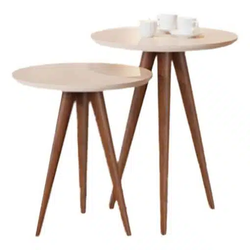 Conjunto Mesa de Apoio 8003 Luxo Perola (Off White) JB Bechara - Imagem 2
