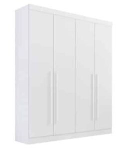 Guarda-Roupa Da Vinci Plus 4 portas e 3 gavetas - Branco