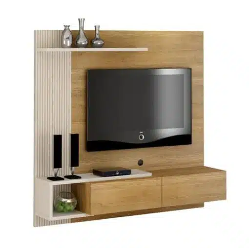 Home Suspenso Los Angeles Cinamomo/Off TV até 60 Polegadas Larg. 1.60m - Valdemóveis