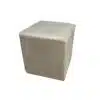 Puff Quadrado - Bege Suede