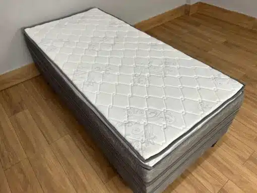 Cama Box Prestige Solteiro Molas Ensacadas c/ Pillow - 88x188x47 - Imagem 4