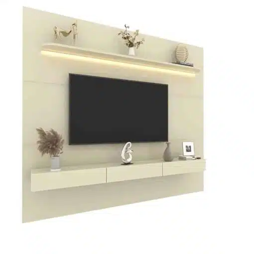 Home Royal C/Led Off e Nicho 100% MDF TV até 85 Polegadas Larg. 2.19m - Gelius - Imagem 2