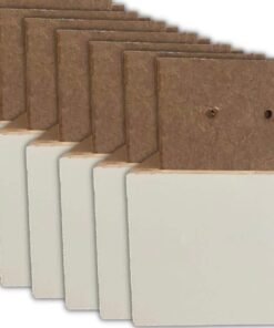 Kit com 8 pés madeira - Branco