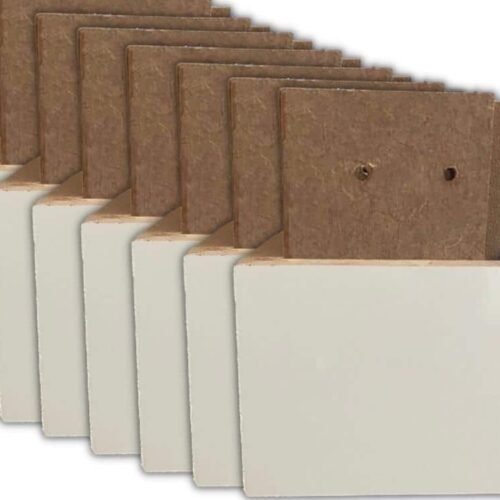 Kit com 8 pés madeira - Branco
