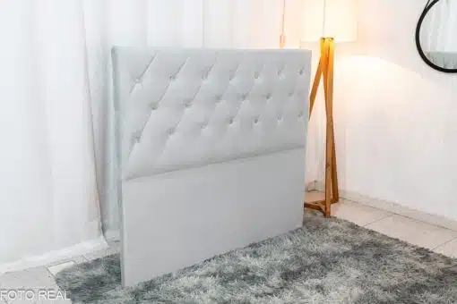 Cabeceira Casal Rio Veludinho Prata Larg. 1.40m - Imagem 4