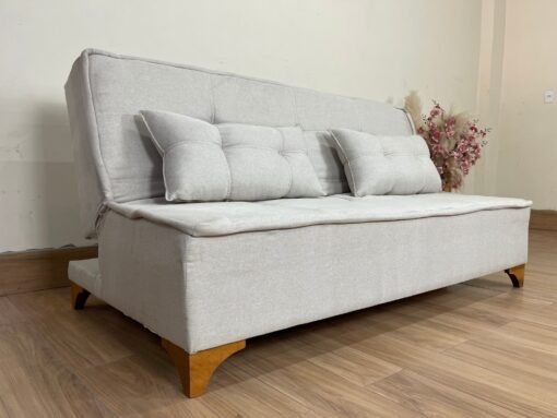 Sofá Cama Zayn 1.86m - Bege Linho
