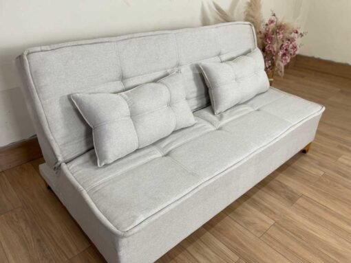 Sofá Cama Zayn 1.86m - Bege Linho - Imagem 4