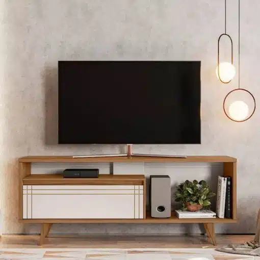 Rack Bancada NT 1315 Freijó/Off TV até 60 polegadas Larg. 1.63m - Notável