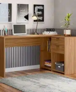 Mesa Office NT 2060 Freijó 2 Gavetas Larg. 2.00m - Notável