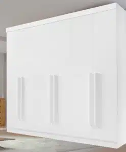 Guarda-Roupa 6 Portas Da Vinci 2,75 m Branco - D'DORO MÓVEIS